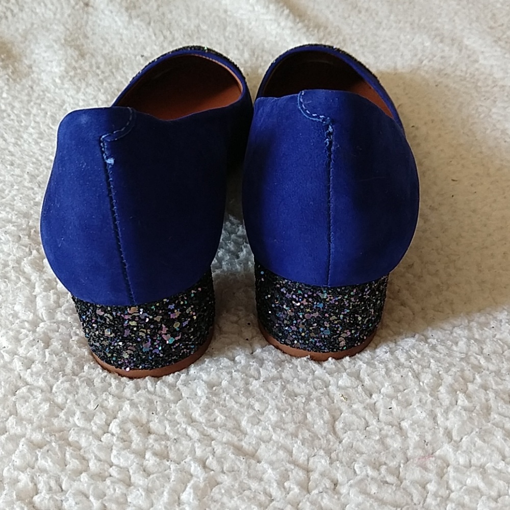 Schutz Suede Glitter Block  Pump - Picture 4 of 8